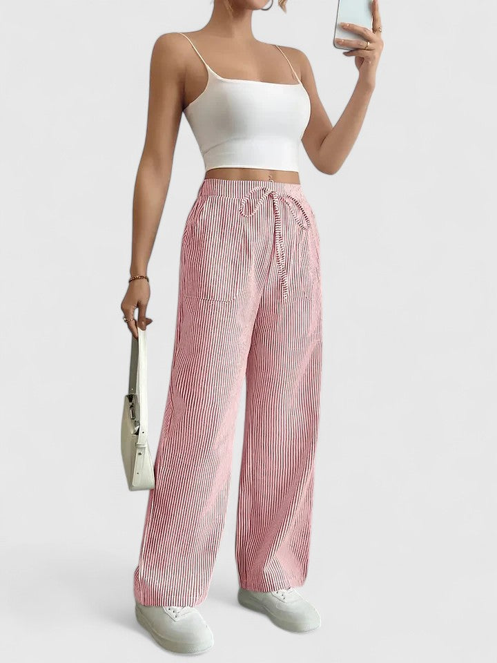 Women's Casual Relaxed Pants Outfit for Work Casual Days Holidays and Everyday Wear