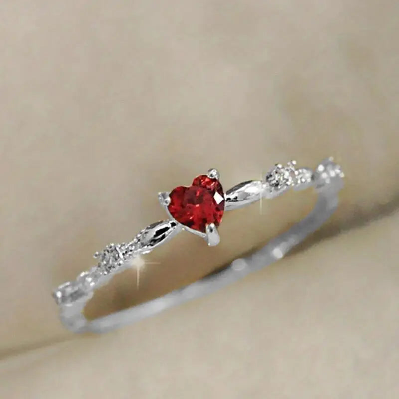 Women's White Gold Amoura Ring Statement Jewellery Jewelry Gift for Women Weddings Parties Prom and Everyday Wear