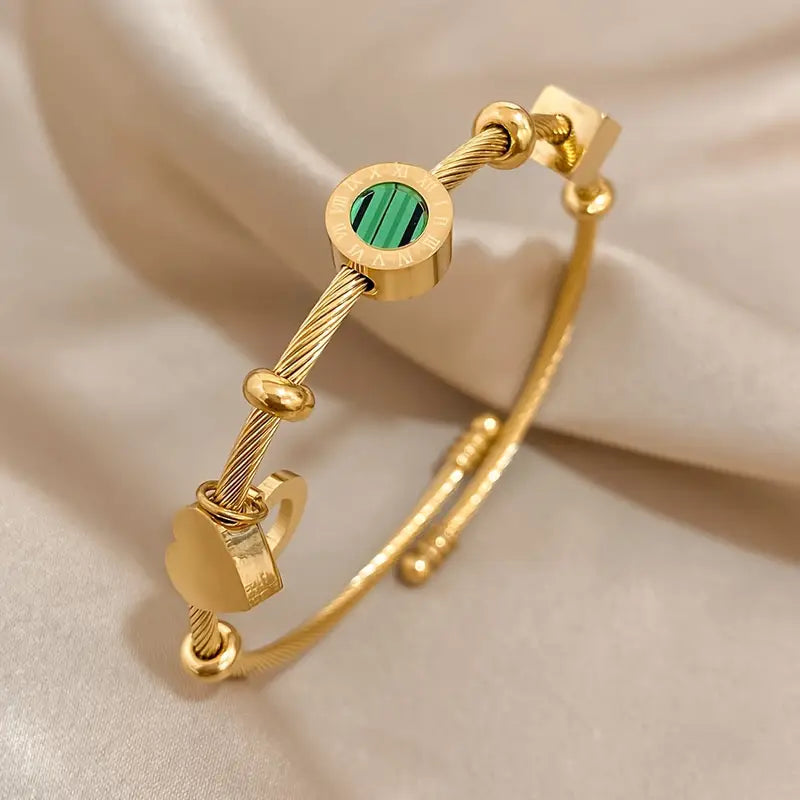 Women's Gold Bracelet Statement Jewellery Jewelry Gift for Women Weddings Parties Prom and Everyday Wear