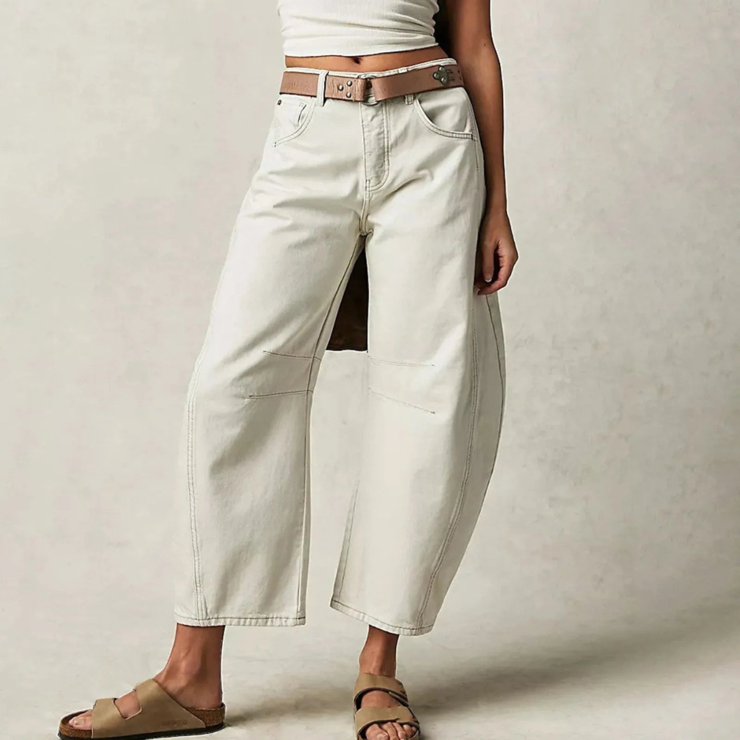Women’s Relaxed Fit Barrel Jeans | High Waist Denim
