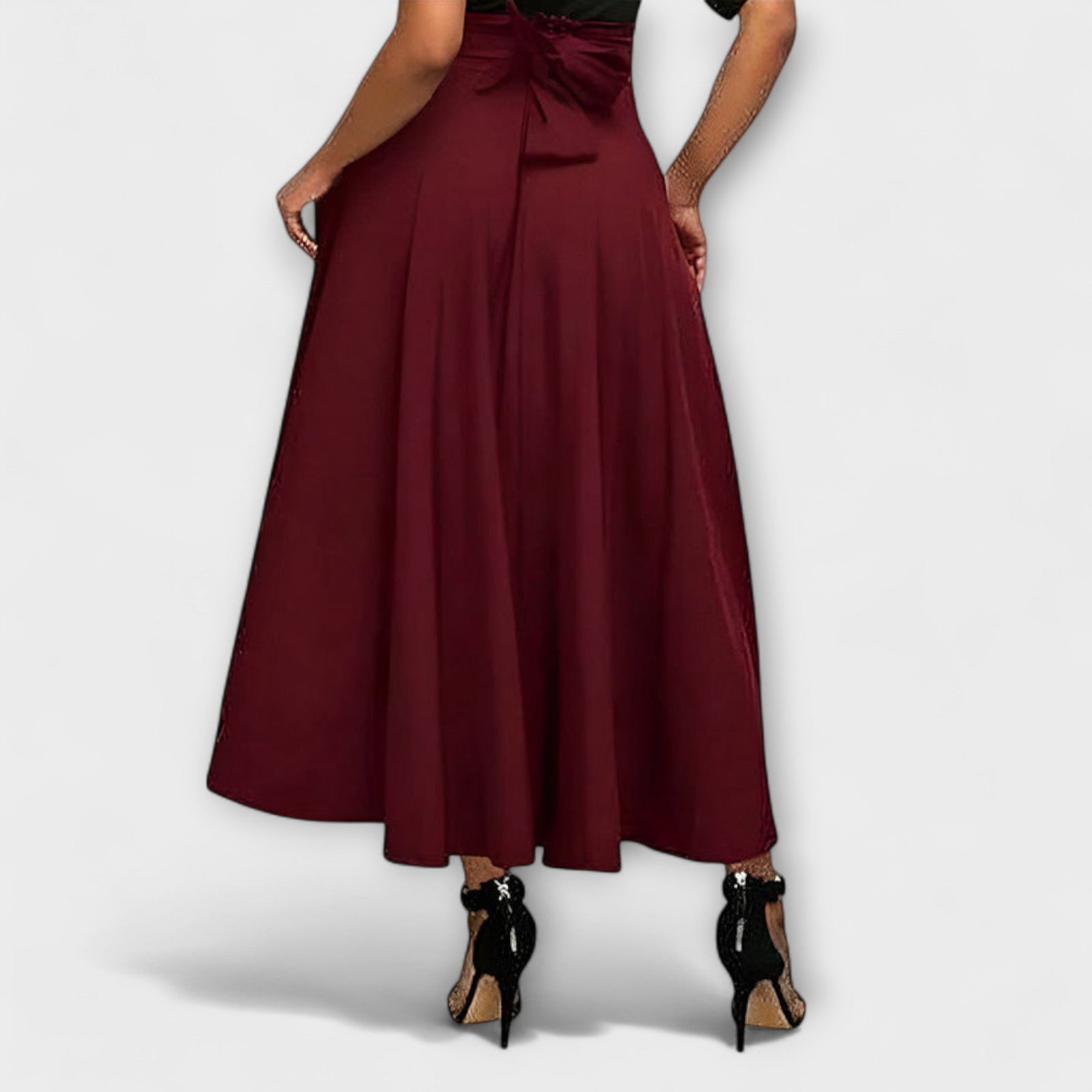 Women's Maxi Skirt Long Skirt Outfit for Work Brunch Parties Holidays and Everyday Wear