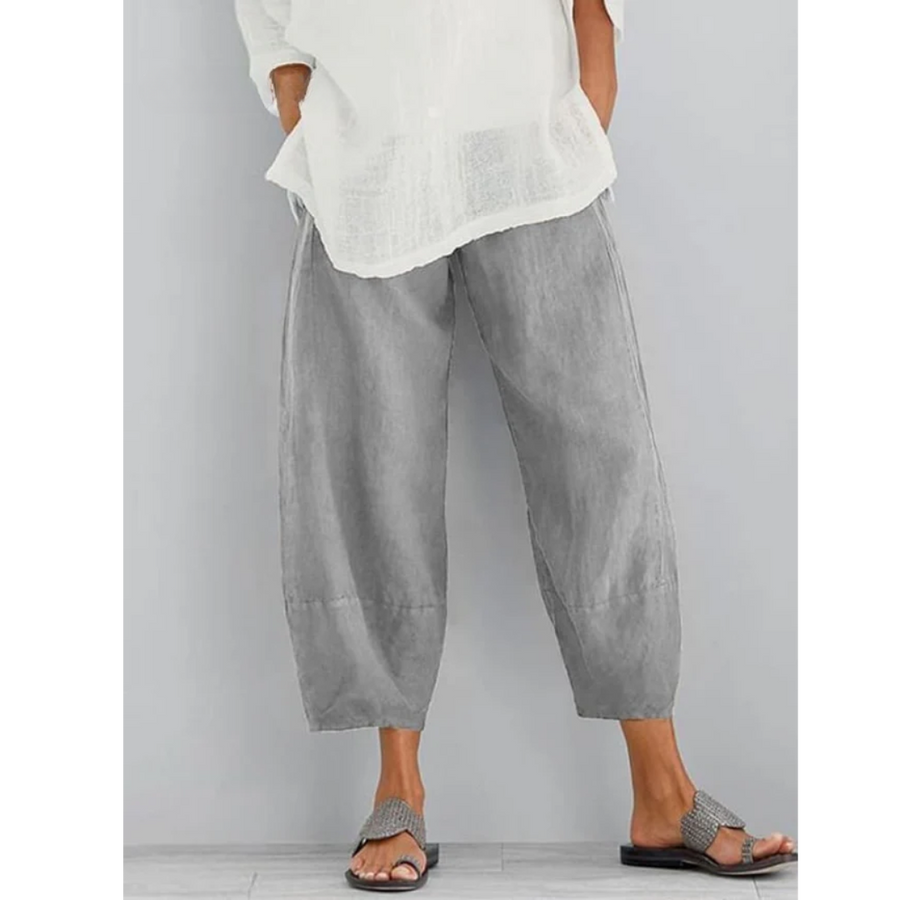 Women's Relaxed Straight-Leg Leisure Casual Pants Outfit for Work Casual Days Holidays and Everyday Wear
