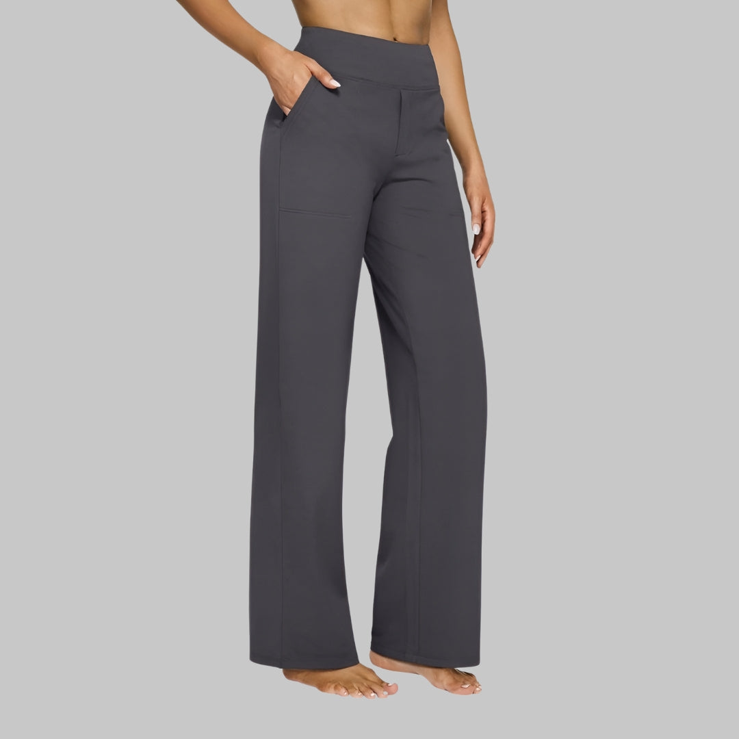 Women's High Waist Wide Leg Pants Outfit for Work Casual Days Holidays and Everyday Wear