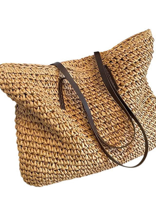 Women's Woven Tote Bag Spacious Everyday Casual Stylish Versatile