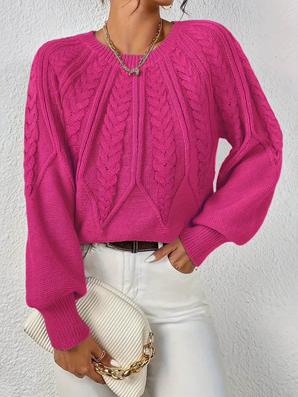 Women's Knitted Modern Sweater Knitwear for Autumn Winter Layering Cosy Days and Everyday Wear
