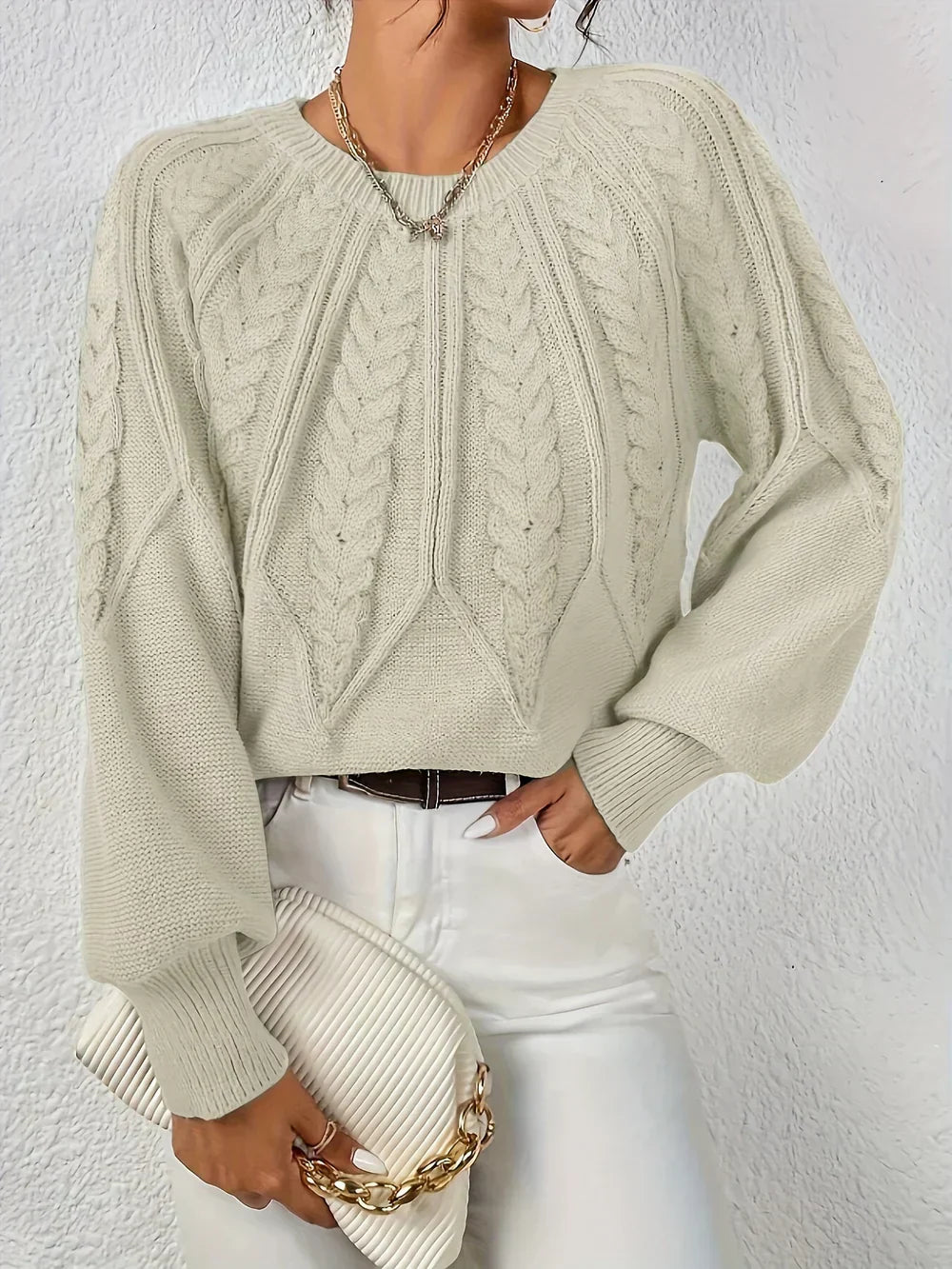 Women's Knitted Modern Sweater Knitwear for Autumn Winter Layering Cosy Days and Everyday Wear