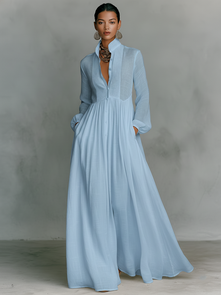 Women’s Minimalist Patchwork Dress | Maxi