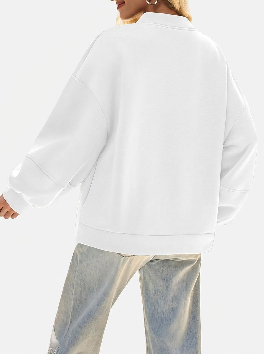 Women’s Bomber Jacket with Lantern Sleeves