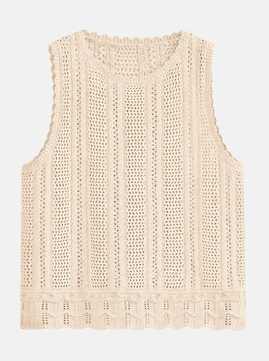 Women’s Sleeveless Crochet Tank Top