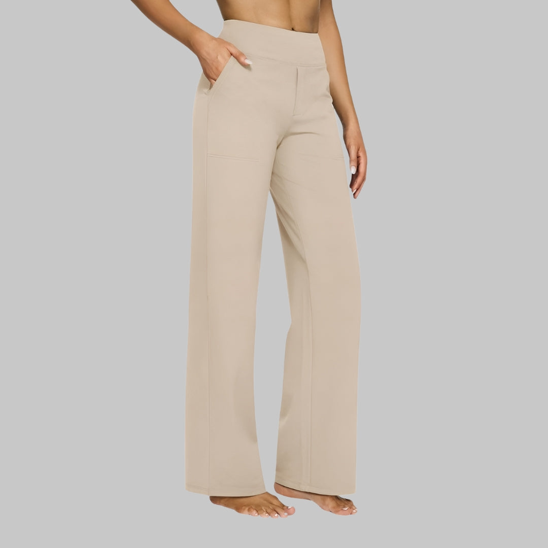 Women's High Waist Wide Leg Pants Outfit for Work Casual Days Holidays and Everyday Wear