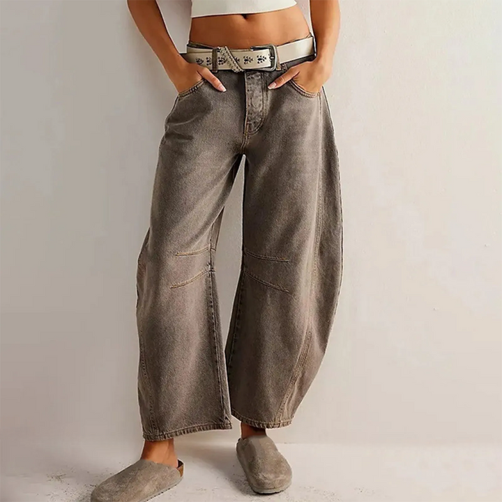 Women’s Relaxed Fit Barrel Jeans | High Waist Denim