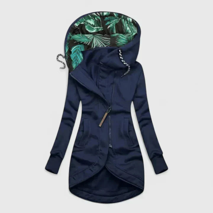 Women's Casual Jacket Relaxed Fit Long Sleeve Zipper Closure Everyday Wear