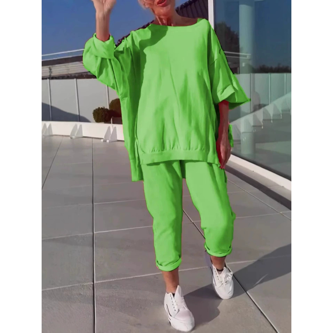 Women's Relaxed Loungewear Everyday Set Outfit for Weddings Parties Holidays Occasions and Everyday Wear