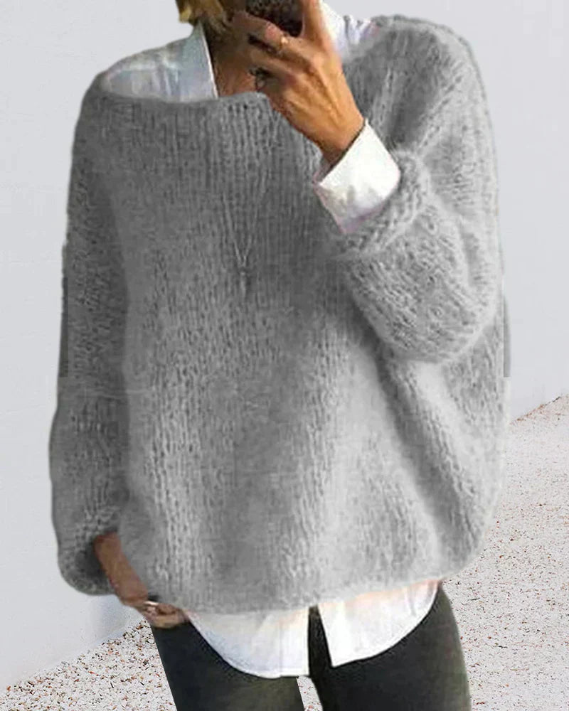 Women's Casual Relaxed Sweater Knitwear for Autumn Winter Layering Cosy Days and Everyday Wear