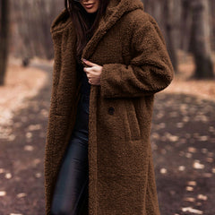 Women's Classic Winter Coat Tailored Fit Long Sleeve Button Closure Stylish Warmth