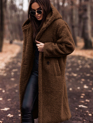 Women's Classic Winter Coat Tailored Fit Long Sleeve Button Closure Stylish Warmth