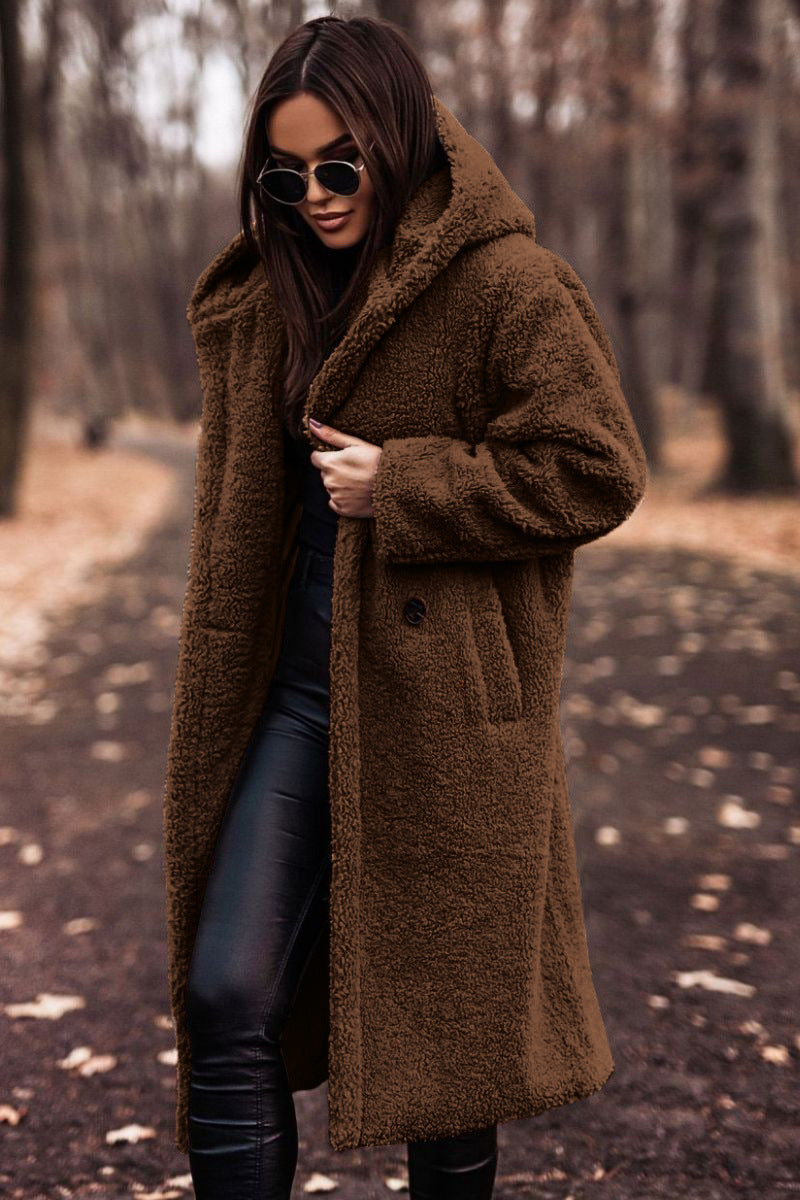 Women's Classic Winter Coat Tailored Fit Long Sleeve Button Closure Stylish Warmth