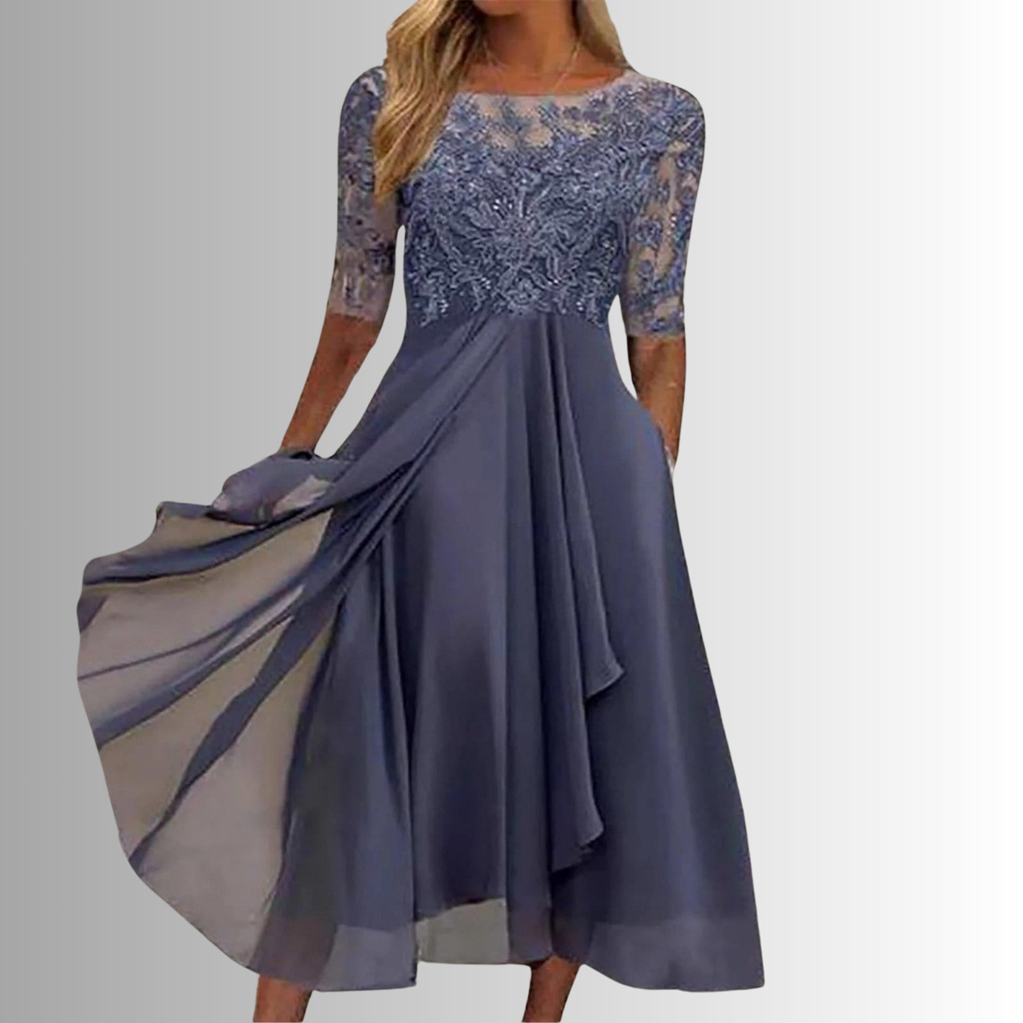Women's Lace Midi Dress Outfit for Summer Holidays Weddings Parties and Everyday Wear