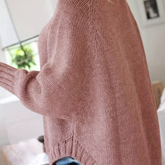 Women's Classic Cable Knit Mock Neck Sweater Cozy Fit Versatile Layering Casual Everyday