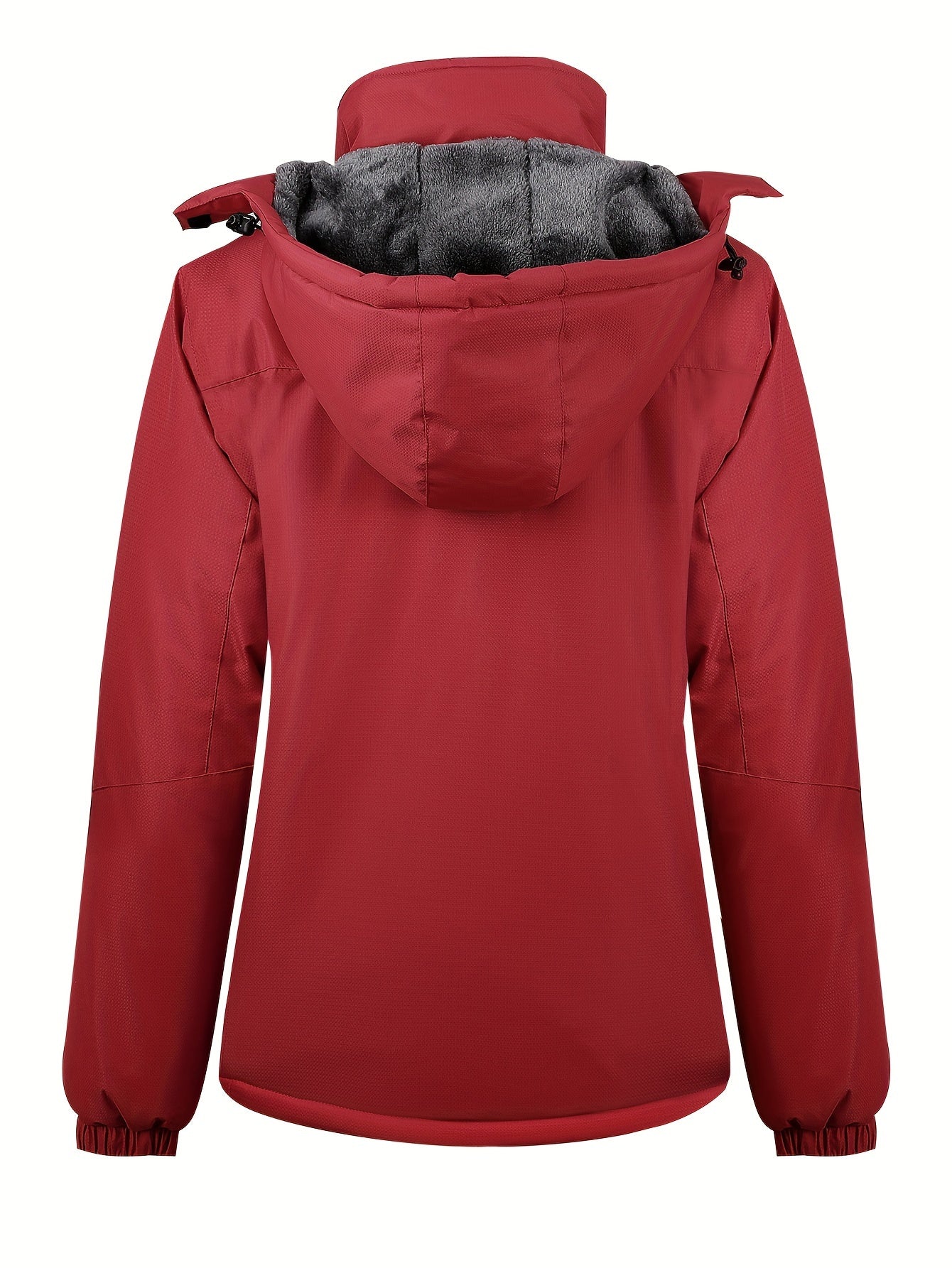 Women's Insulated Ski Jacket Fur-Lined Hood Waterproof Active Winter