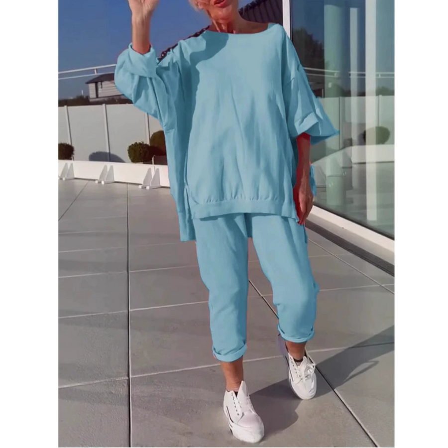 Women's Relaxed Loungewear Everyday Set Outfit for Weddings Parties Holidays Occasions and Everyday Wear