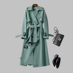 Women's Elegant Knee-Length Coat Loose Fit Stylish Layering Everyday