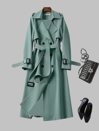 Women's Elegant Knee-Length Coat Loose Fit Stylish Layering Everyday