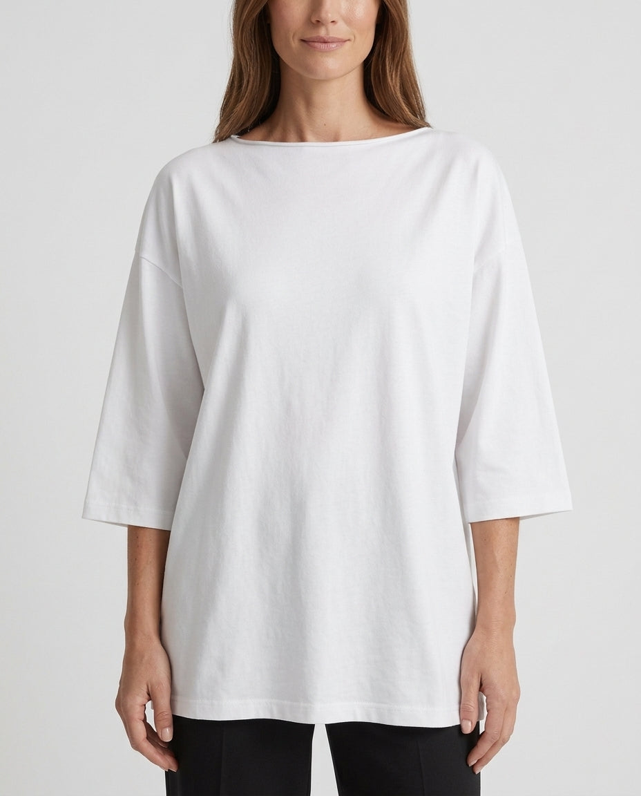 Women’s Oversized Tunic Top with Side Slits