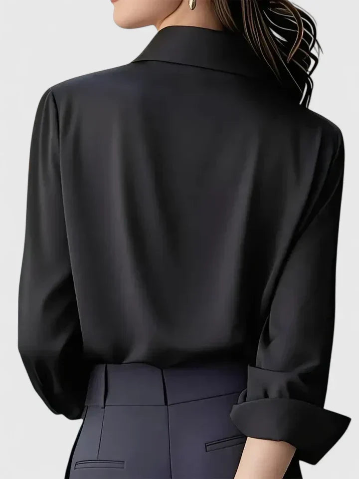 Women's Oversized Button-Down Shirt Relaxed Fit Long Sleeve Casual Everyday