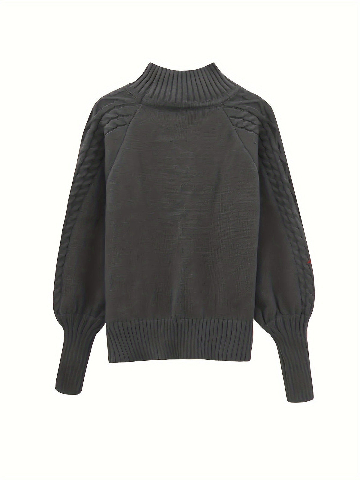 Women's Cozy Turtleneck Sweater Cable Knit Long Sleeve Casual Layering