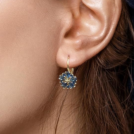 Women's Gold Dangle Earrings Statement Jewellery Jewelry Gift for Women Weddings Parties Prom and Everyday Wear
