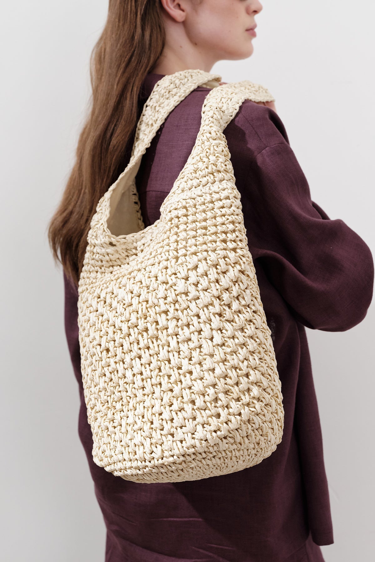 Women's Braided Straw Shoulder Bag Purse for Work Travel Holidays Shopping Commutes and Everyday Use