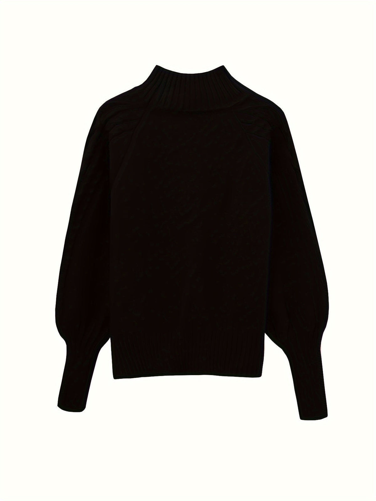 Women's Cozy Turtleneck Sweater Cable Knit Long Sleeve Casual Layering
