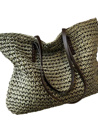 Women's Woven Tote Bag Spacious Everyday Casual Stylish Versatile
