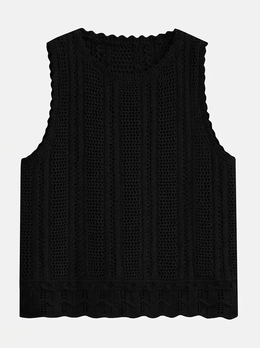 Women’s Sleeveless Crochet Tank Top
