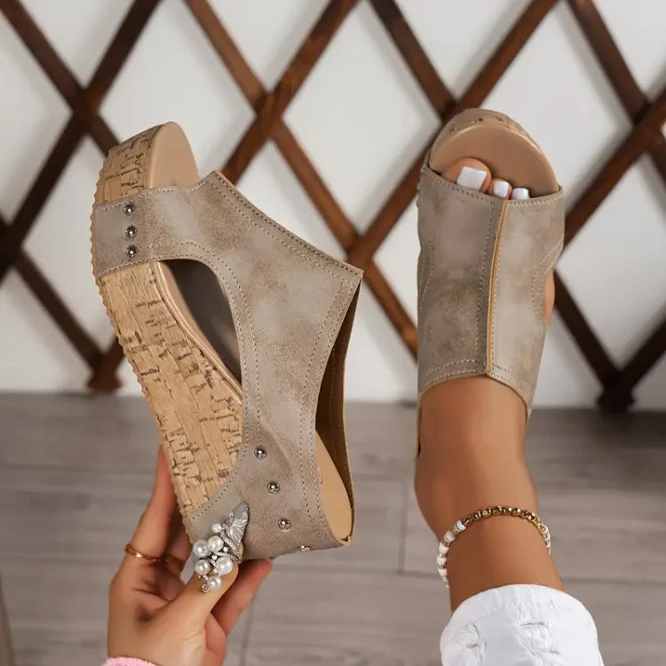 Women's Cushioned Casual Comfort Sandals Footwear for Summer Holidays Weddings Parties and Everyday Wear