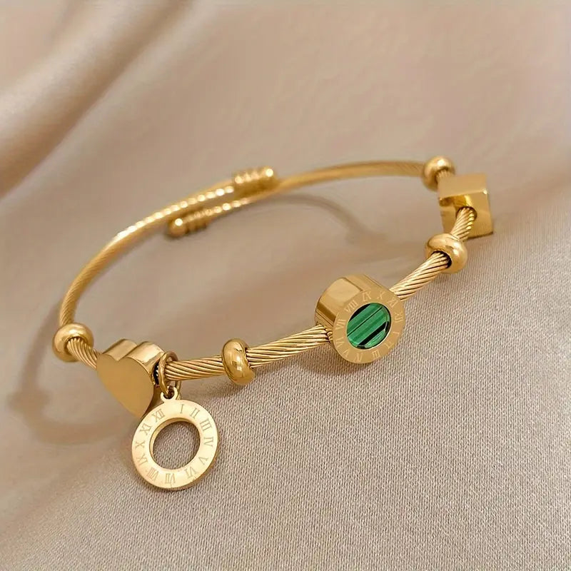 Women's Gold Bracelet Statement Jewellery Jewelry Gift for Women Weddings Parties Prom and Everyday Wear