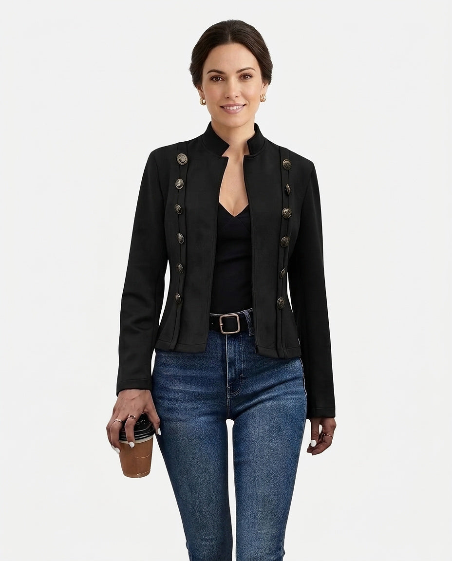 Women’s Double Breasted Military Style Jacket