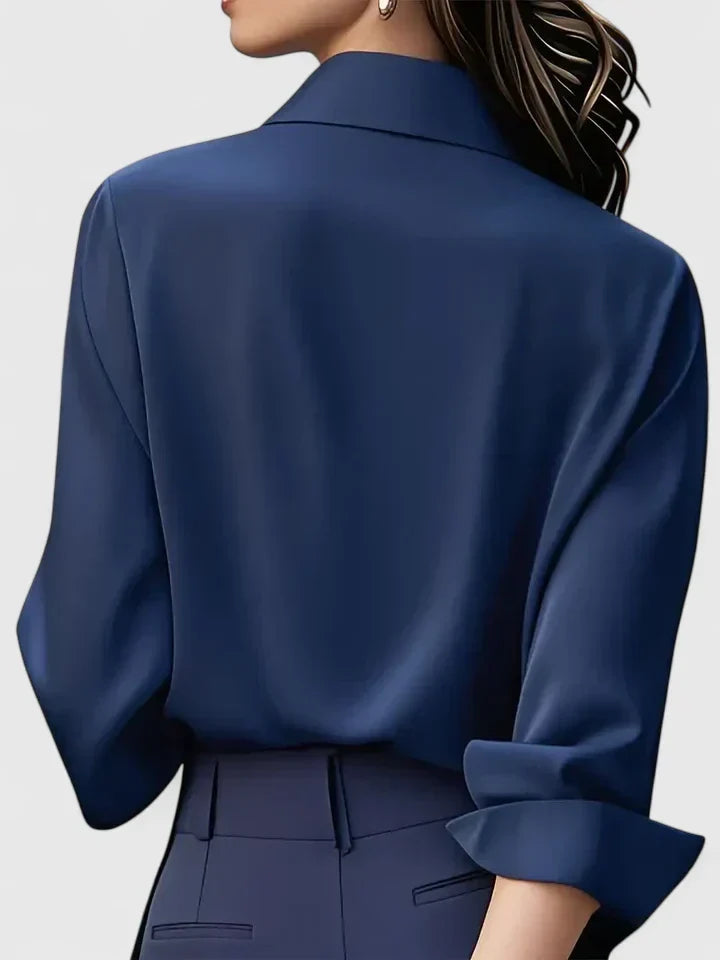 Women's Oversized Button-Down Shirt Relaxed Fit Long Sleeve Casual Everyday