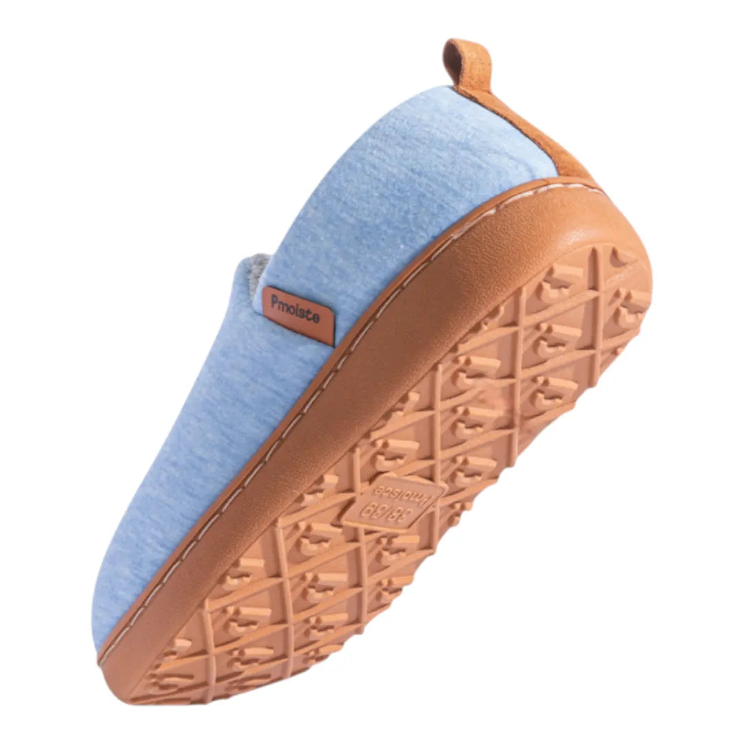Women's Cozy Hard Sole Slippers Fleece Lined Casual Indoor Footwear