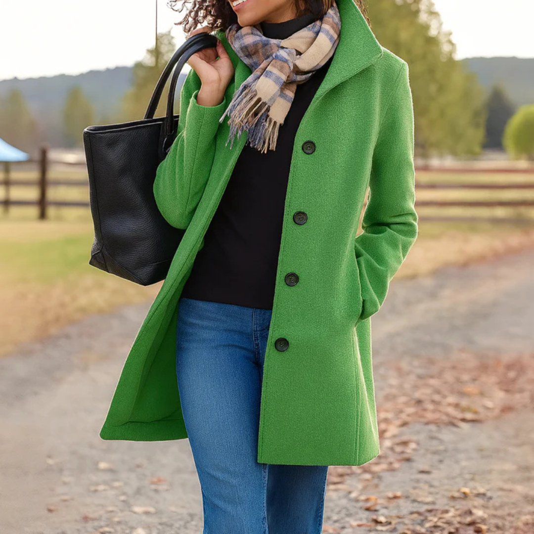 Women's Heritage Long Coat Relaxed Fit Classic Styling Everyday Layering