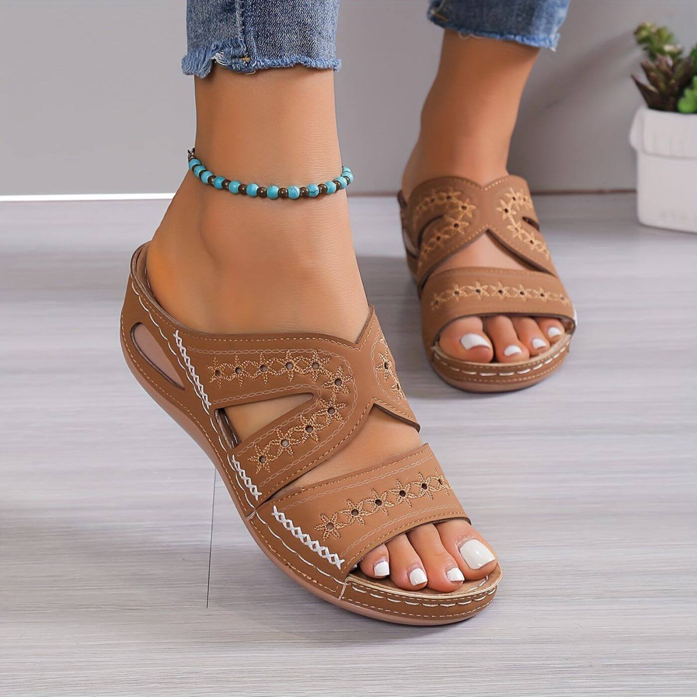 Women's Slip-Resistant Elegan Sandals Footwear for Summer Holidays Weddings Parties and Everyday Wear
