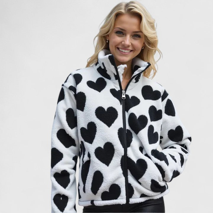 Women's Casual Jacket Relaxed Fit Long Sleeve Zipper Closure Everyday Wear