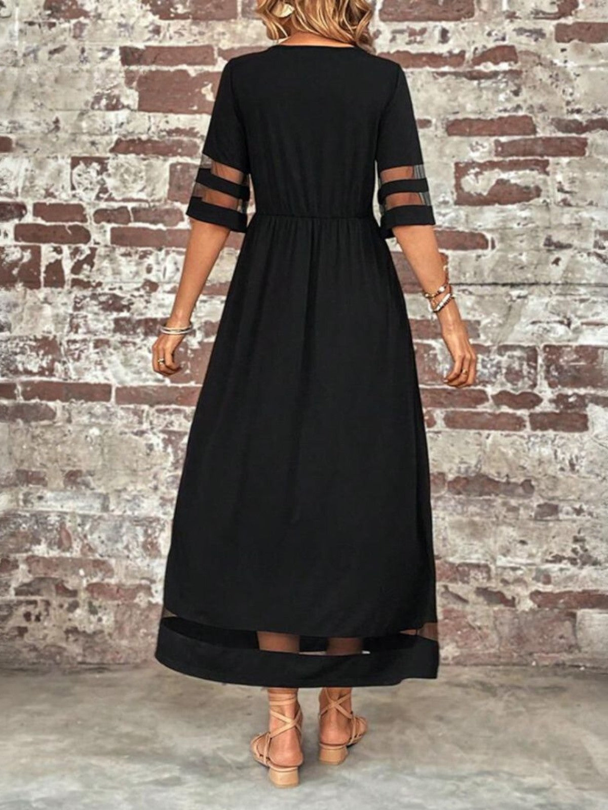 Women's Tummy Coverage Midi Dress Outfit for Summer Holidays Weddings Parties and Everyday Wear
