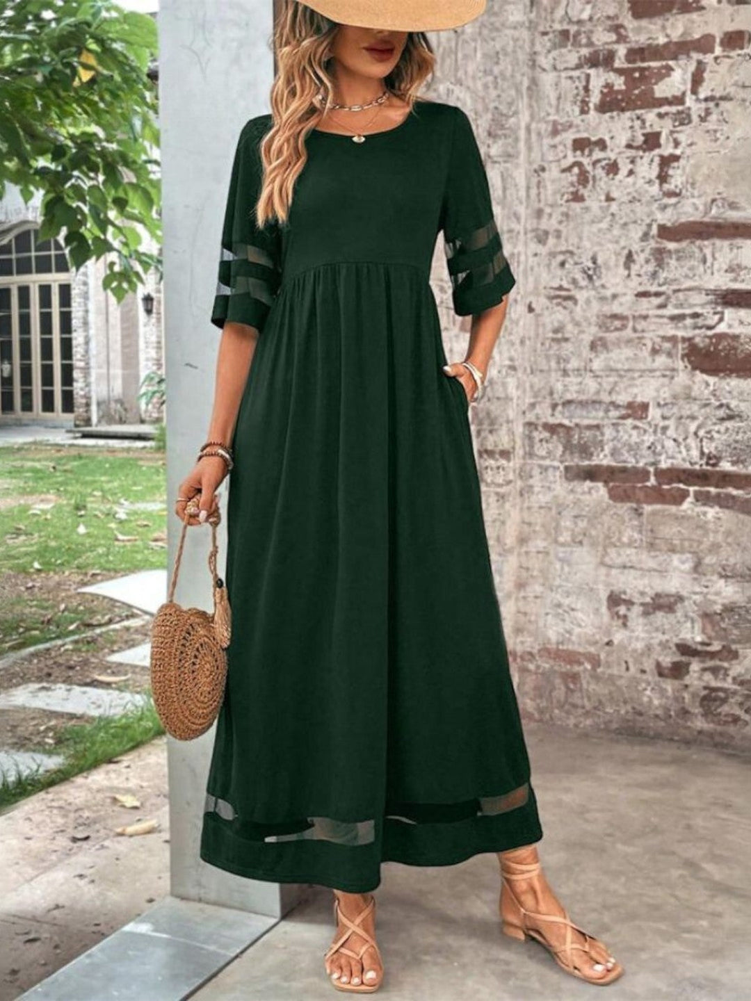Women’s Chic Tummy Coverage Dress | Midi
