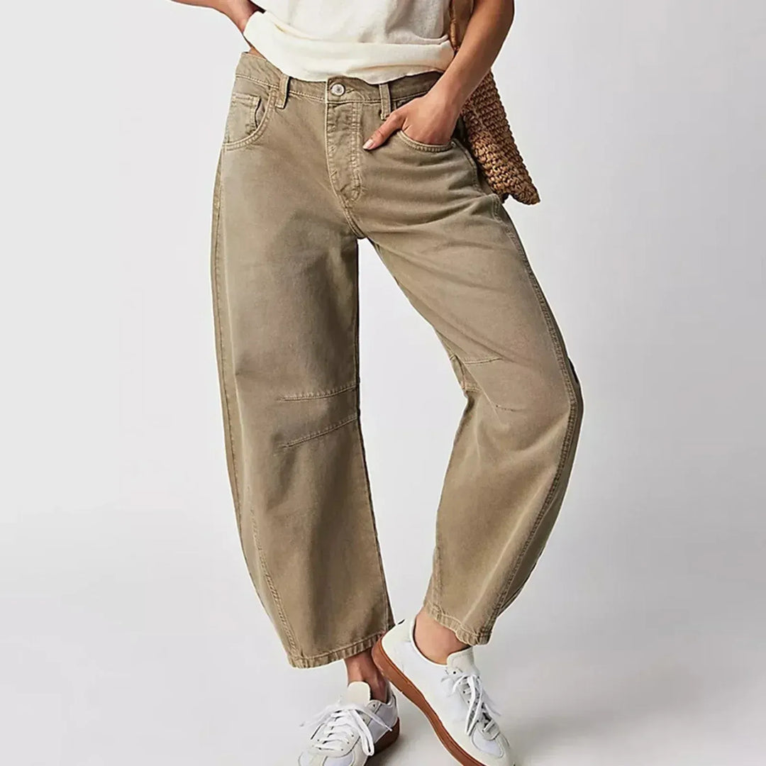 Women’s High-Waisted Relaxed Barrel Leg Jeans | Casual