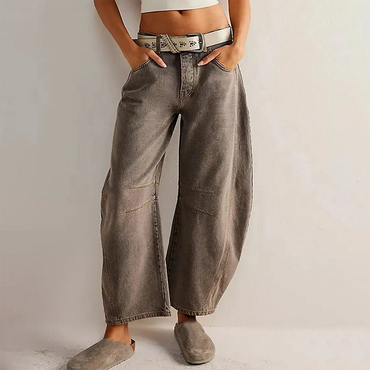 Women’s High-Waisted Relaxed Barrel Leg Jeans | Casual