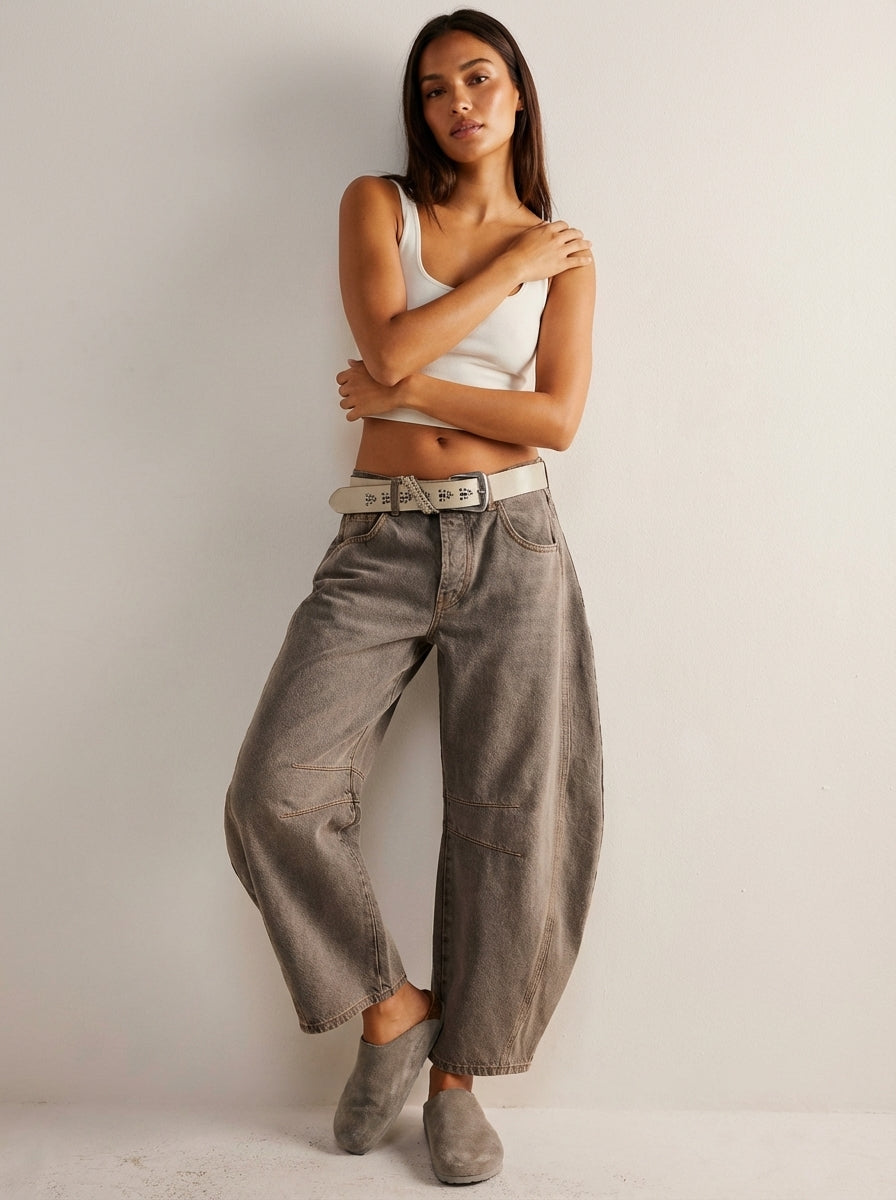 Women’s High-Waisted Relaxed Barrel Leg Jeans | Casual