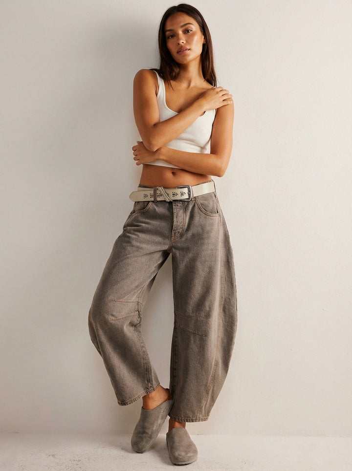 Women’s High-Waisted Relaxed Barrel Leg Jeans | Casual