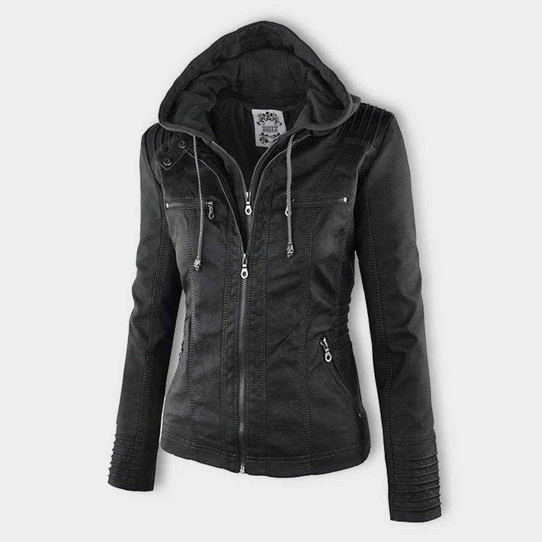 Women's Casual Hooded Jacket Relaxed Fit Full-Zip Lightweight Everyday